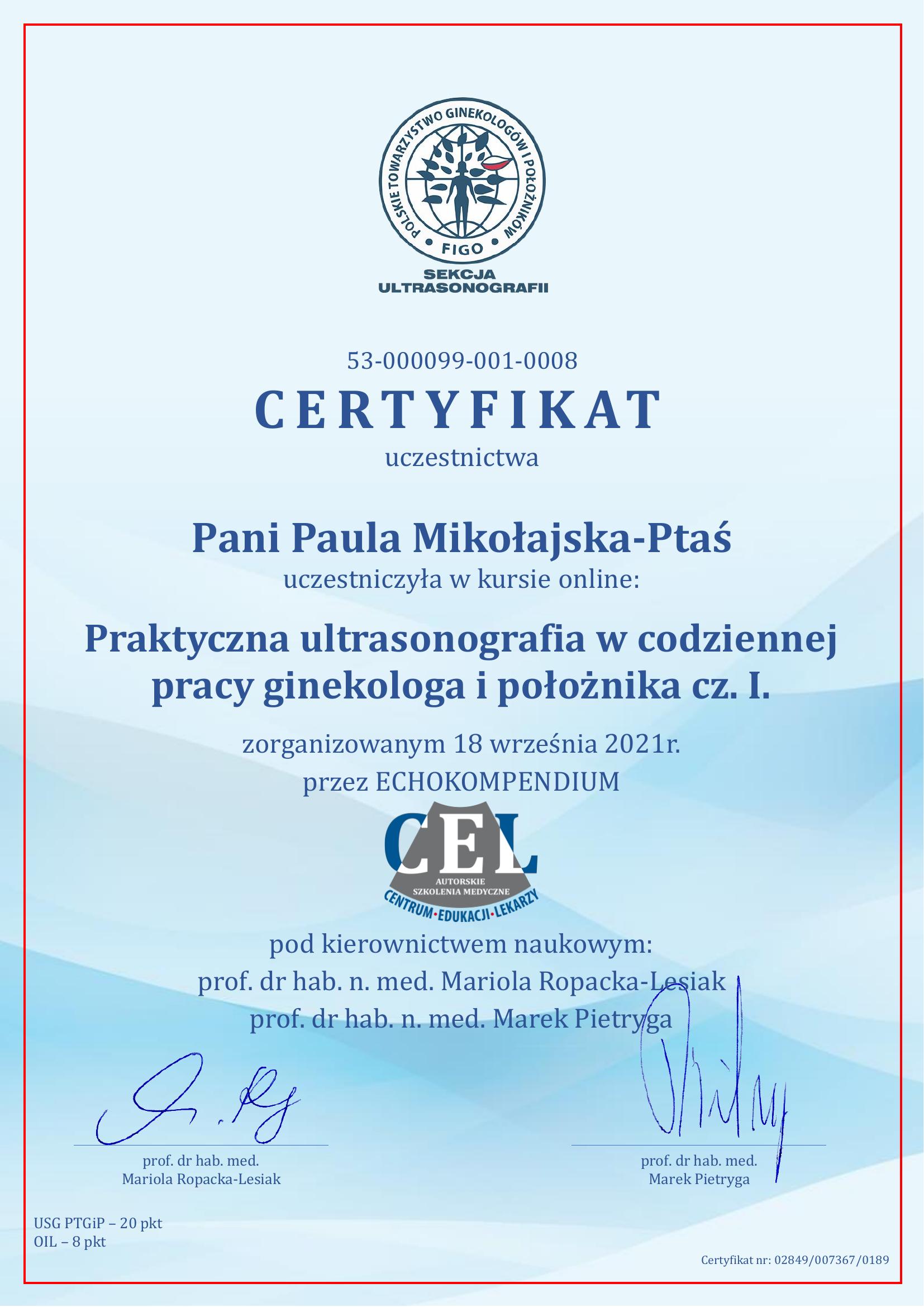 Certyfikat 16